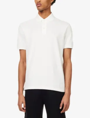 EMPORIO ARMANI Regular-Fit Short-Sleeve Cotton-Piqué Polo Shirt detail 3