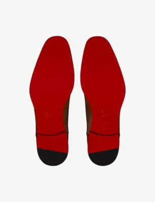 CHRISTIAN LOUBOUTIN Greggory Leather Oxford Shoes - EUR 49 / 15 UK MEN in HAVANE, additional product view 2