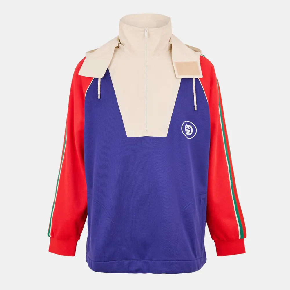 Gucci Men's Cotton Jersey Zip Hoodie