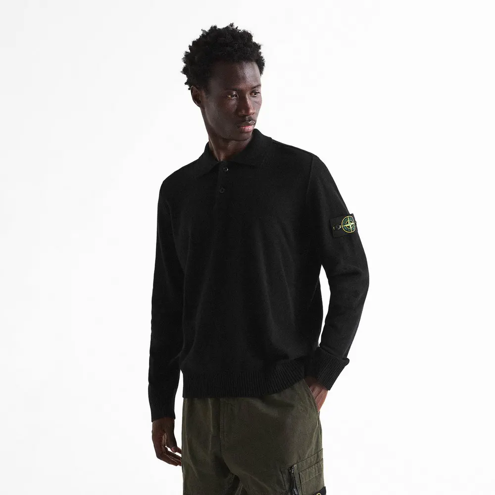 Stone Island Stone Knt LS Polo Sn64 detail 3