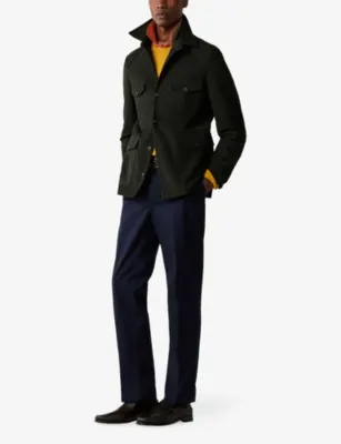 HACKETT Sanderson Tailored-Fit Stretch-Cotton Chinos detail 2