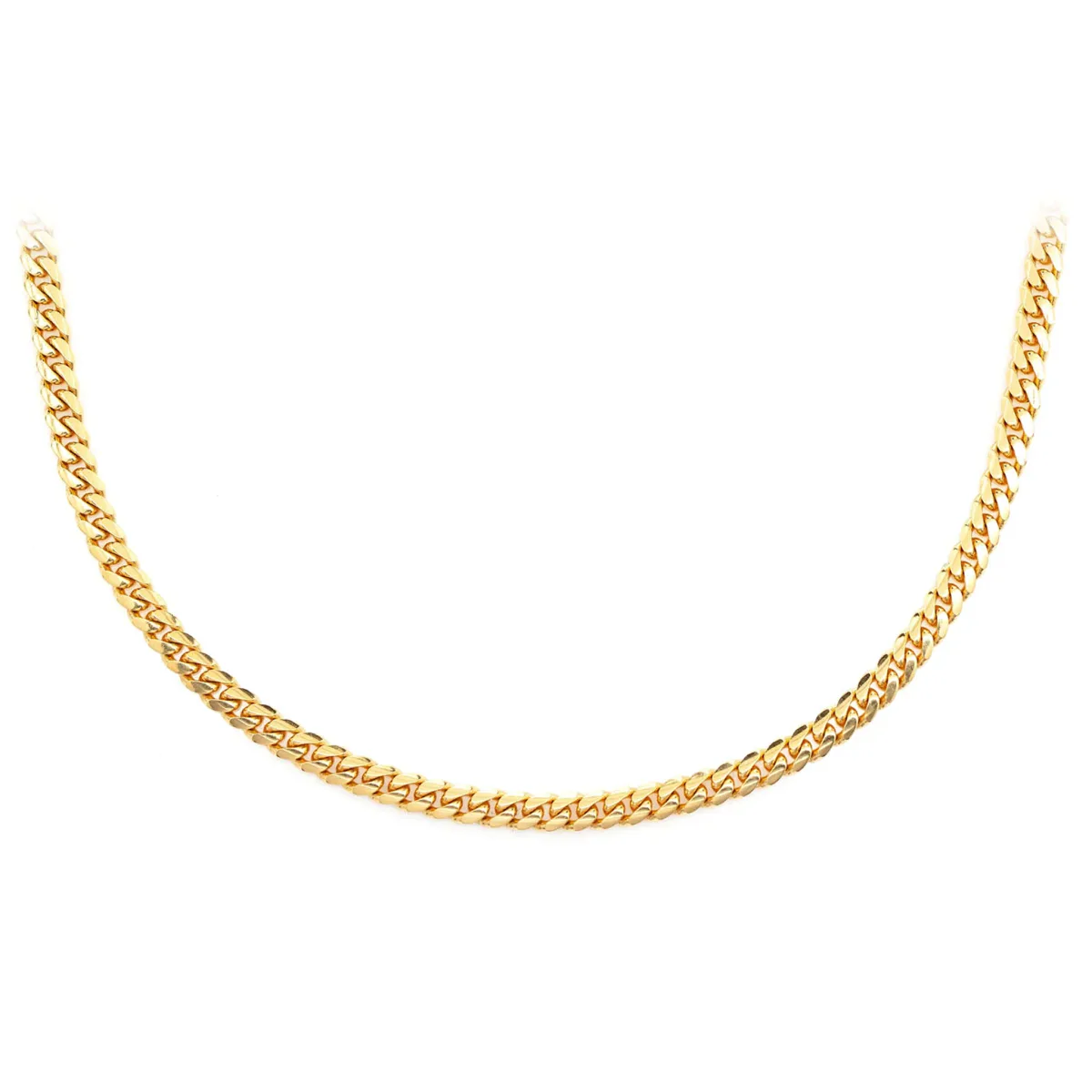 For Him Miami Cuban Gold Chain in 2.75mm / Yellow Gold / 16" – Chain
