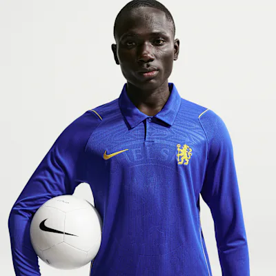 Nike Chelsea F.C. 2026/27 Stadium Home Men's Nike Dri-FIT Football Replica Long-Sleeve Shirt - Bright Blue/Midwest Gold/Midwest Gold