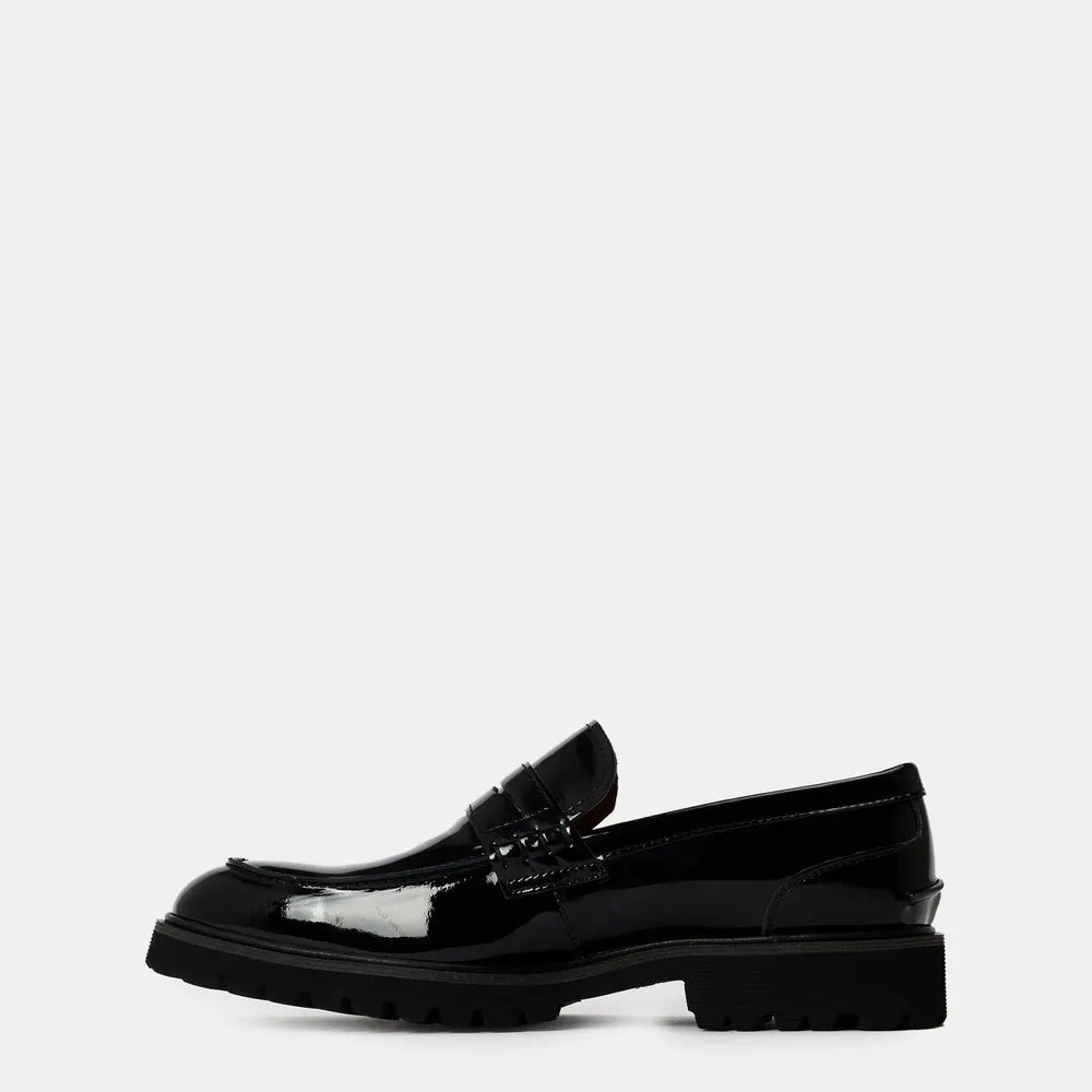 Steve Madden Men's Maisonn Flat Mules in Black Lthr, additional product view 2