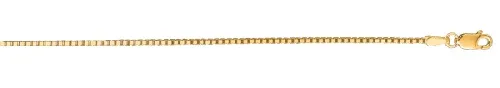 JALGAS - ROYAL CHAIN GROUP 14k Yellow Gold Shiny Classic Box Chain 1.1mm 38108 in 18 Inches – Chain
