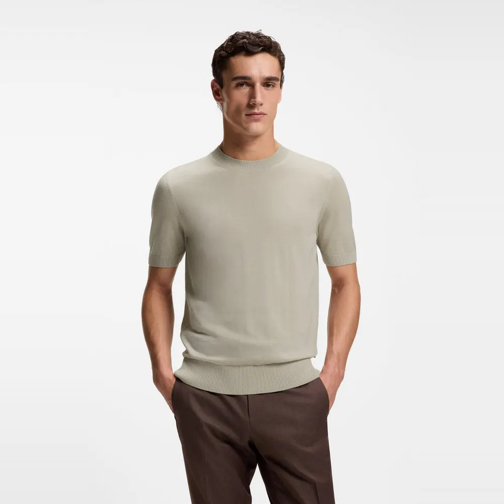 Boss Mens BOSS BLACK Knitted Short Sleeve Top (Umauro) detail 2