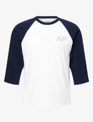 AUSTIN POST Raglan Baseball Spirit Cotton T-Shirt