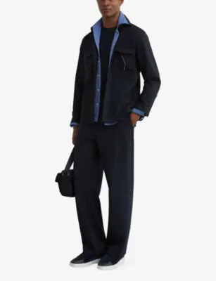REISS Found Relaxed-Fit Stretch-Woven Trousers detail 2