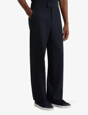 REISS Found Relaxed-Fit Stretch-Woven Trousers detail 3