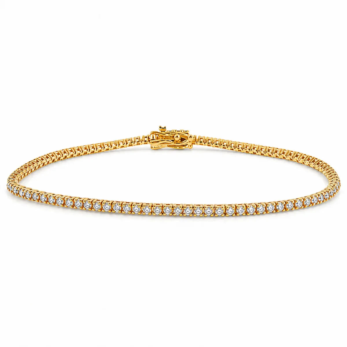 AHMED - MOON JEWELRY 2 Pt Natural Diamond Tennis Bracelet 71667