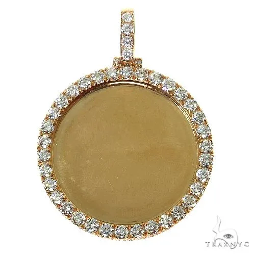 RINA - For Him CUSTOM 14K Gold Diamond Photo Pendant 67658 in Rose Gold – Pendant