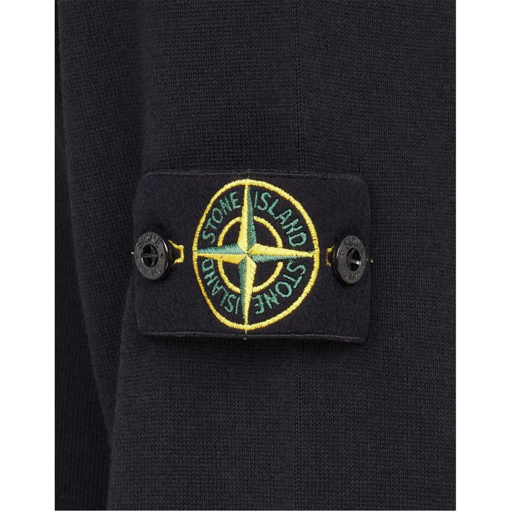 Stone Island Button Wool Polo Shirt detail 3