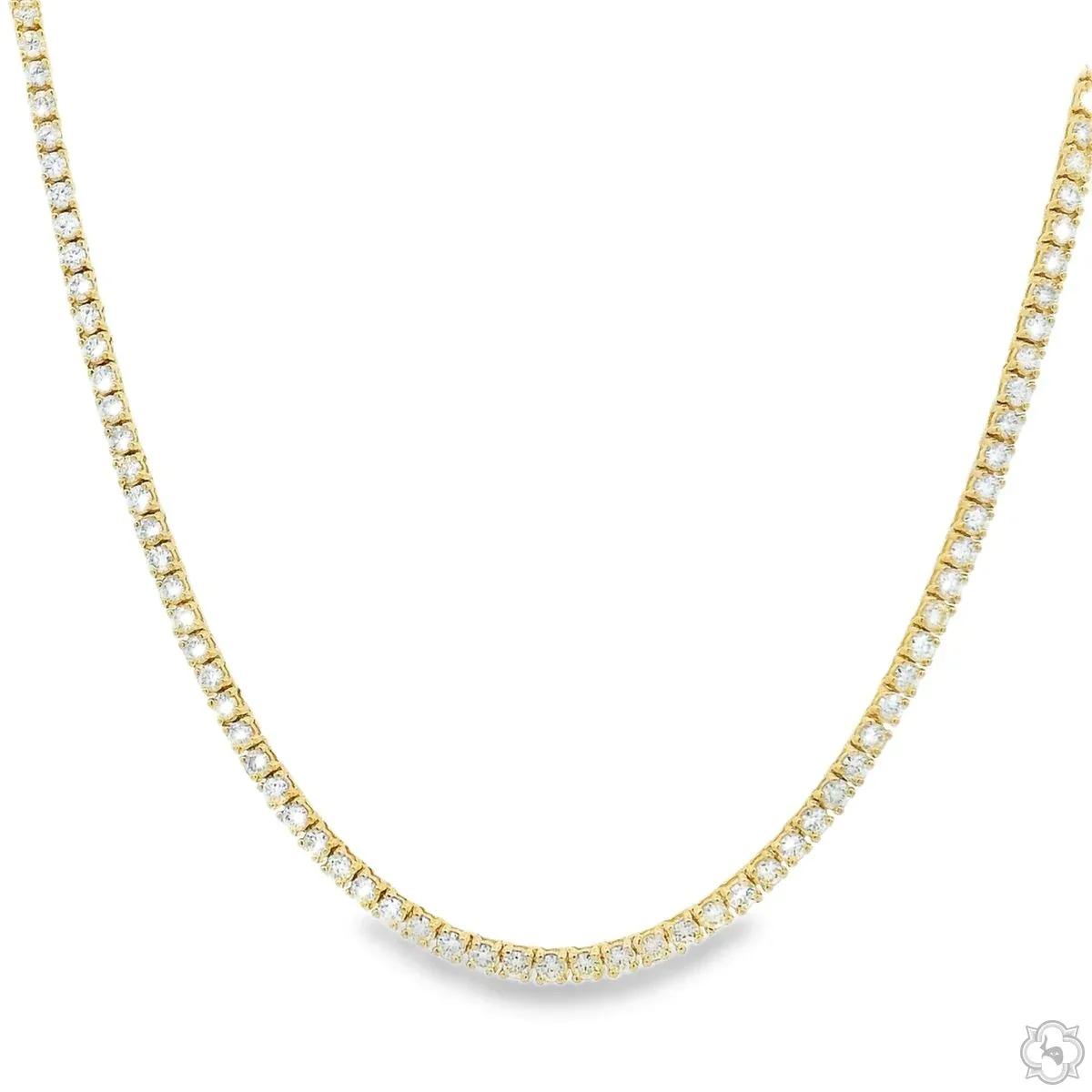 AHMED - MOON JEWELRY Diamond Tennis Chain 16 Inch 2.3mm 70841 in White – Chain