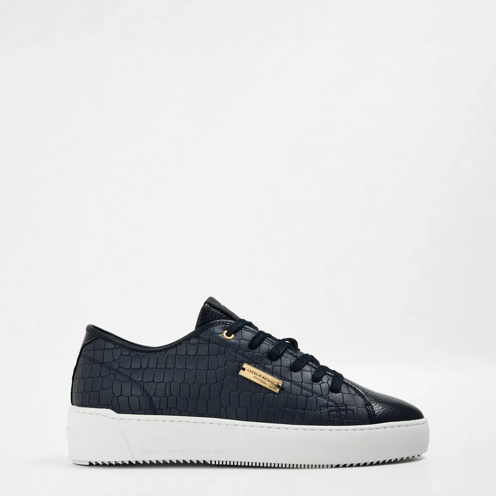 Android Homme Men's Low Trainers in Navy Croc – Footwear