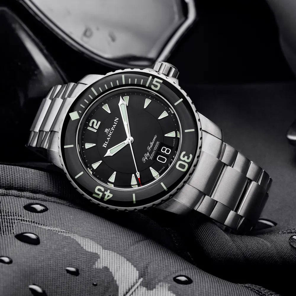 Blancpain Fifty Fathoms 45mm Mens Watch in Black, additional product view 3