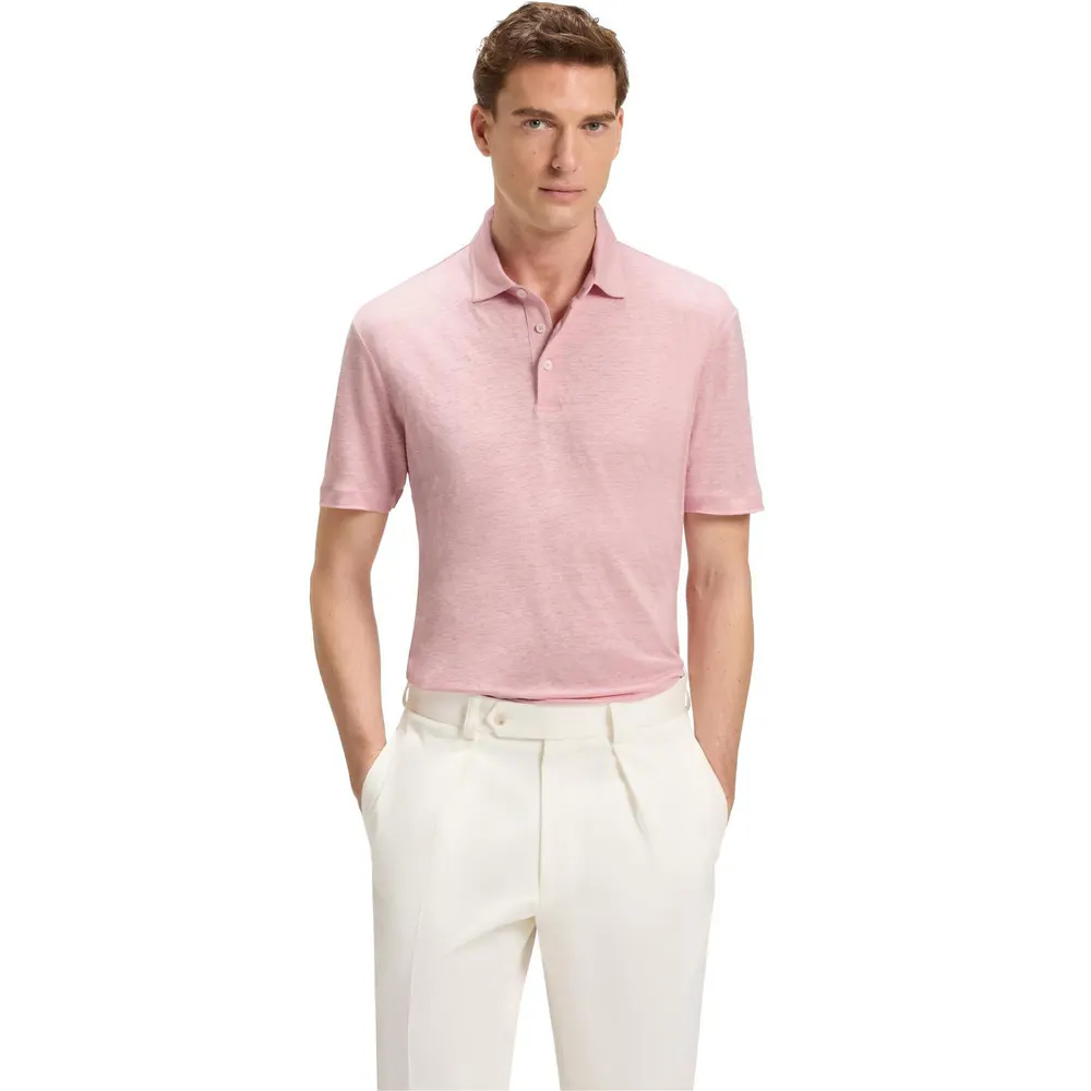 Boss Men's Black Cotton Short Sleeve Polo Shirt detail 2