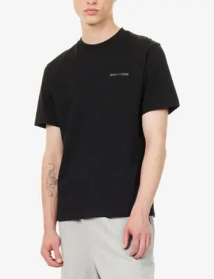 DAILY PAPER Metal Shield Crewneck Cotton-Jersey T-Shirt detail 3