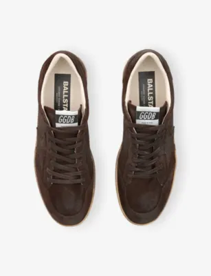 GOLDEN GOOSE Ball Star 55100 Suede Trainers - EUR 44 / 10 UK MEN in DARK BROWN, additional product view 2