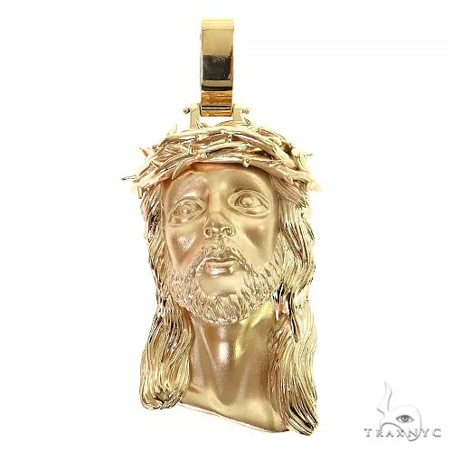 RINA - For Him CUSTOM 14K Gold Jesus Pendant 68764 in Rose Gold – Pendant