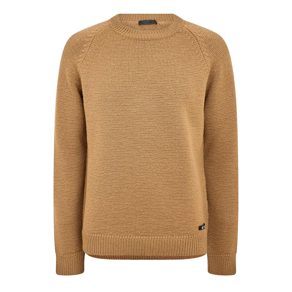 Prada Men's Logo Crew Neck Jumper