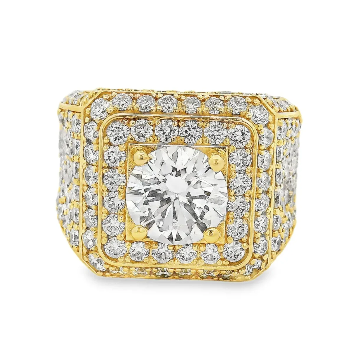 RINA - For Him CUSTOM Iced Out Mens Ring 71014 in Rose / 10 – Ring