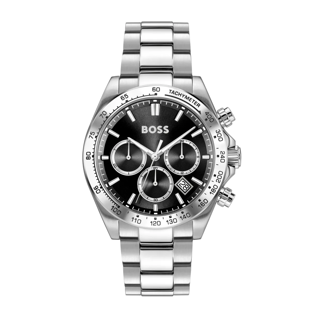 BOSS Hero Chronograph Quartz 44mm Mens Watch Black