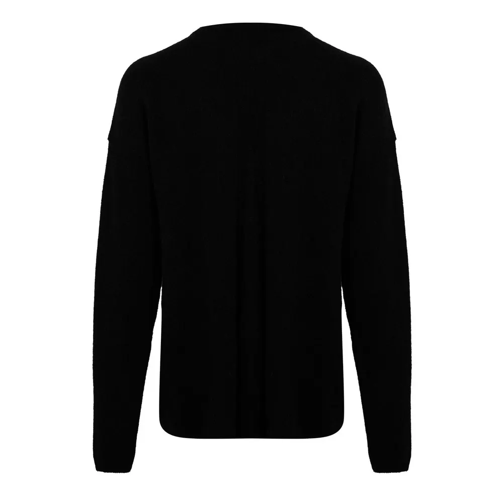 Rick Owens Men's Round Neck Knitted Crew Neck Jumper in Black, additional product view 2