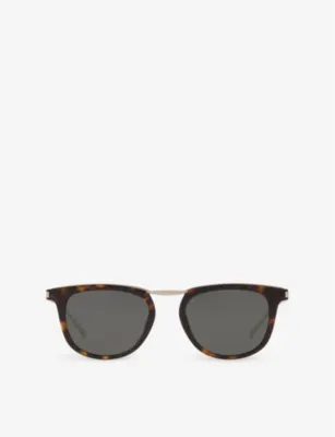 SAINT LAURENT YS000620 SL 753 Round-Frame Acetate Sunglasses