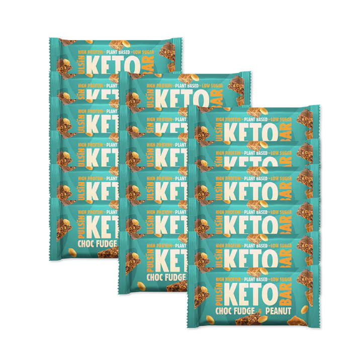 Pulsin Choc Fudge & Peanut Keto Bar 18x 50g