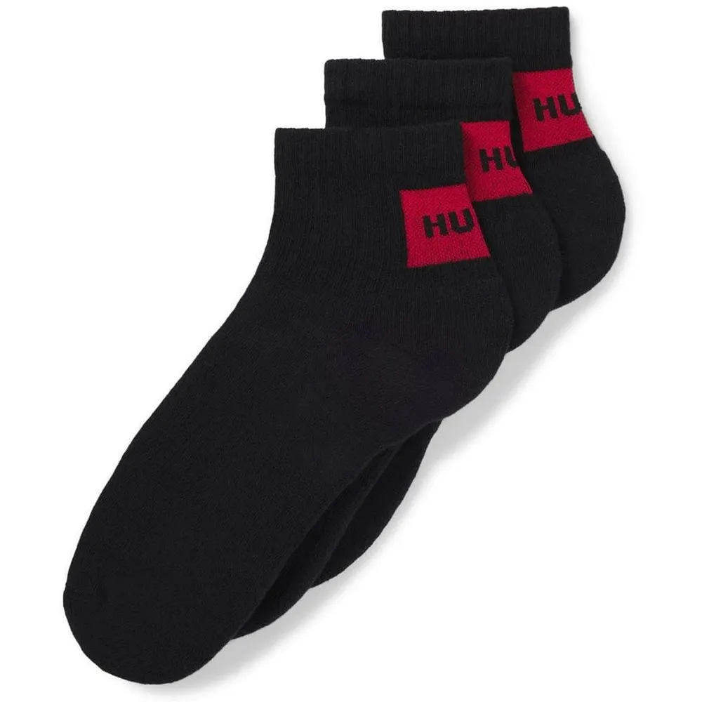 Hugo 3 Pack of Logo Ankle Socks detail 2