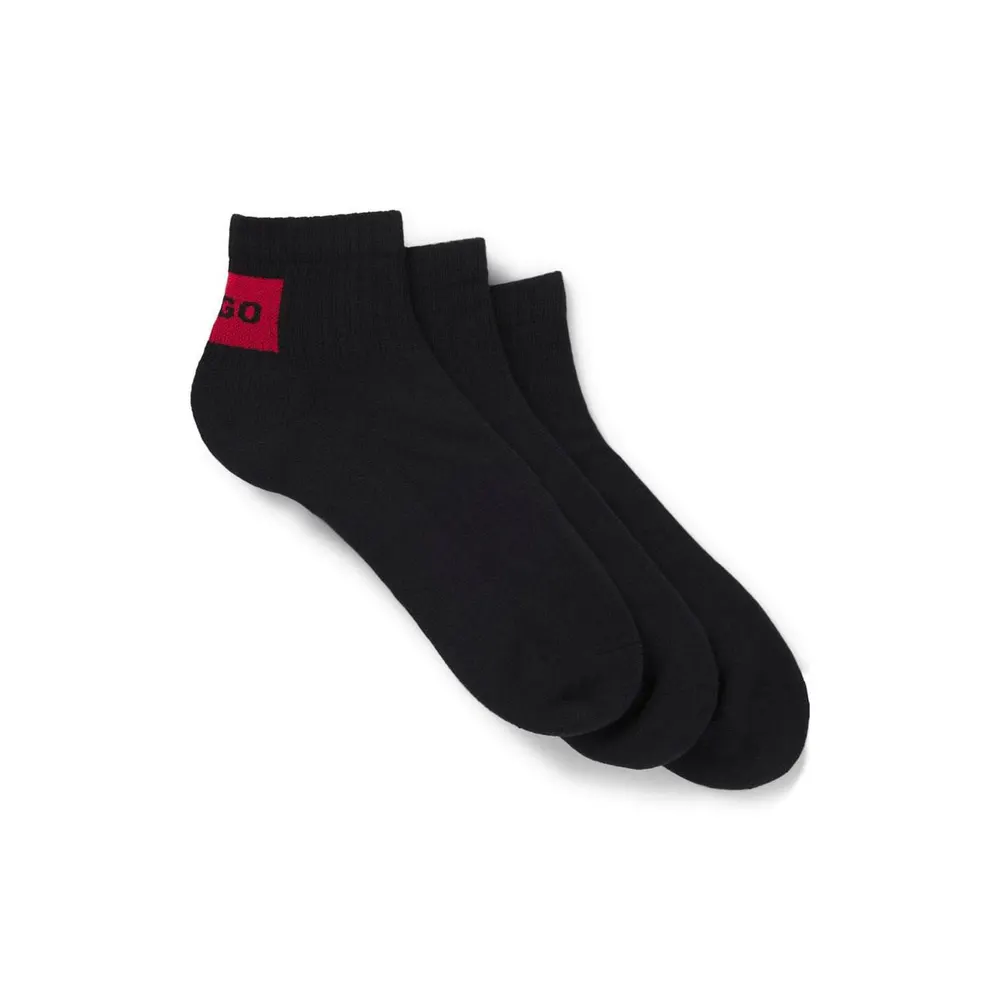 Hugo 3 Pack of Logo Ankle Socks