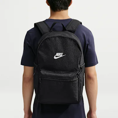 Nike Heritage Backpack 2.0 (23L) - Black/Black/White