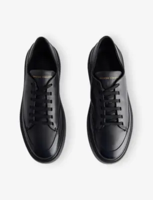 OFFICINE CREATIVE Release 001 Leather Low-Top Trainers - EUR 43.5 / 9.5 UK MEN in BLACK, additional product view 2