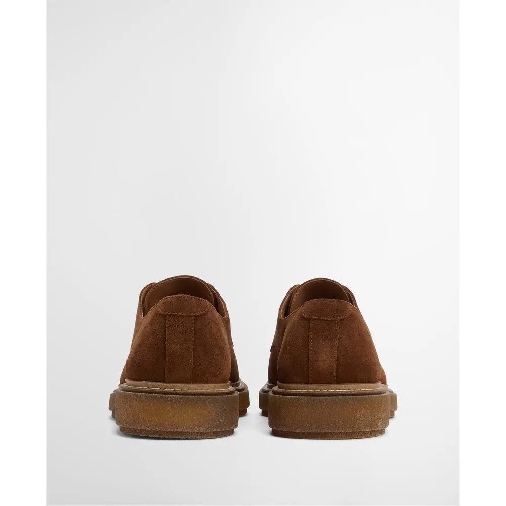 Barbour Mens Harefield Derby Shoes in BR15 Tffe Suede, additional product view 3