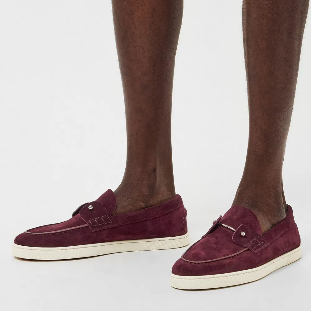 Christian Louboutin Men's Chambliboat Calf Leather Loafers detail 3