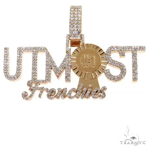 RINA - For Him CUSTOM CVD Custom Made Diamond Pendant 68383 in Rose Gold – Pendant