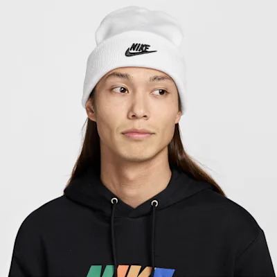 Nike Peak Futura Beanie - White/Black