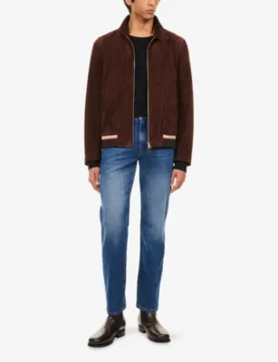 VINGT QUATRE Hardy Straight-Leg Denim Jeans in MID BLUE, additional product view 2