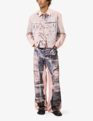 ACNE STUDIOS Sarona Graphic-Print Cotton Shirt detail 2