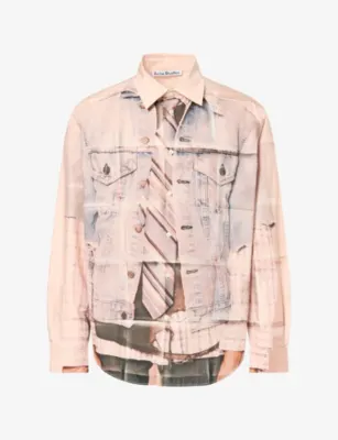 ACNE STUDIOS Sarona Graphic-Print Cotton Shirt