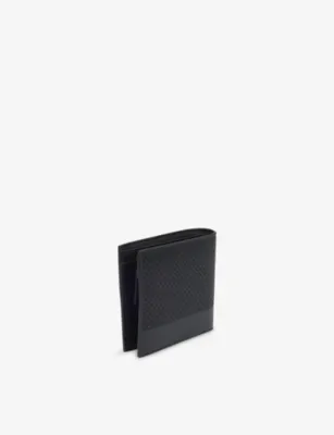 BOSS Embossed 4-Card Slot Leather Wallet detail 3