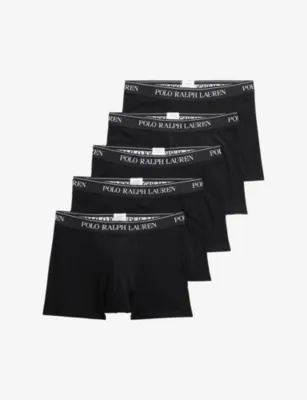 POLO RALPH LAUREN Classic Pack of Five Stretch-Cotton Trunks