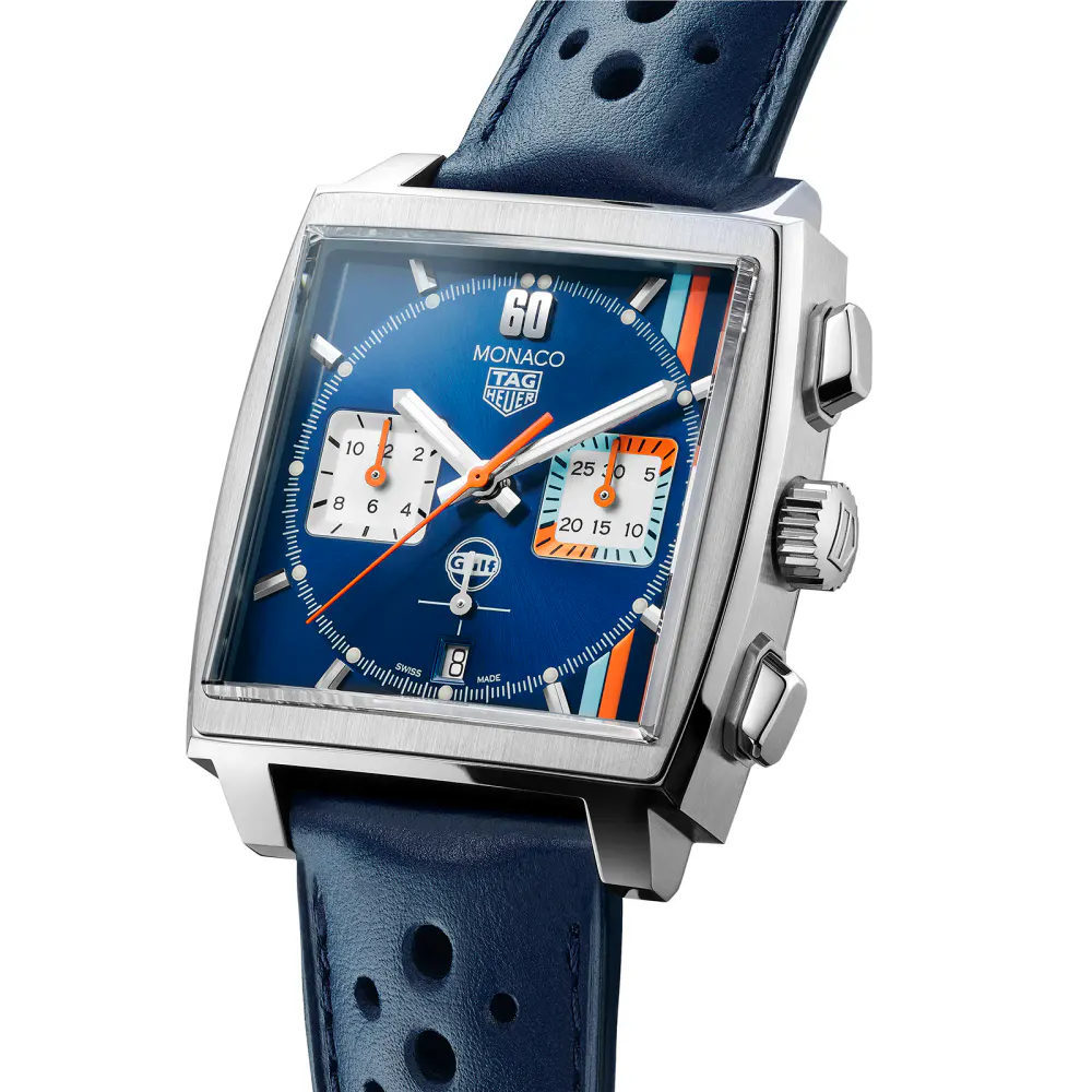 TAG Heuer Monaco Gulf Special Edition 39mm Mens Watch in Blue, additional product view 2