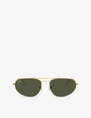 RAY-BAN RB3945 Explorer IV Irregular Metal Sunglasses