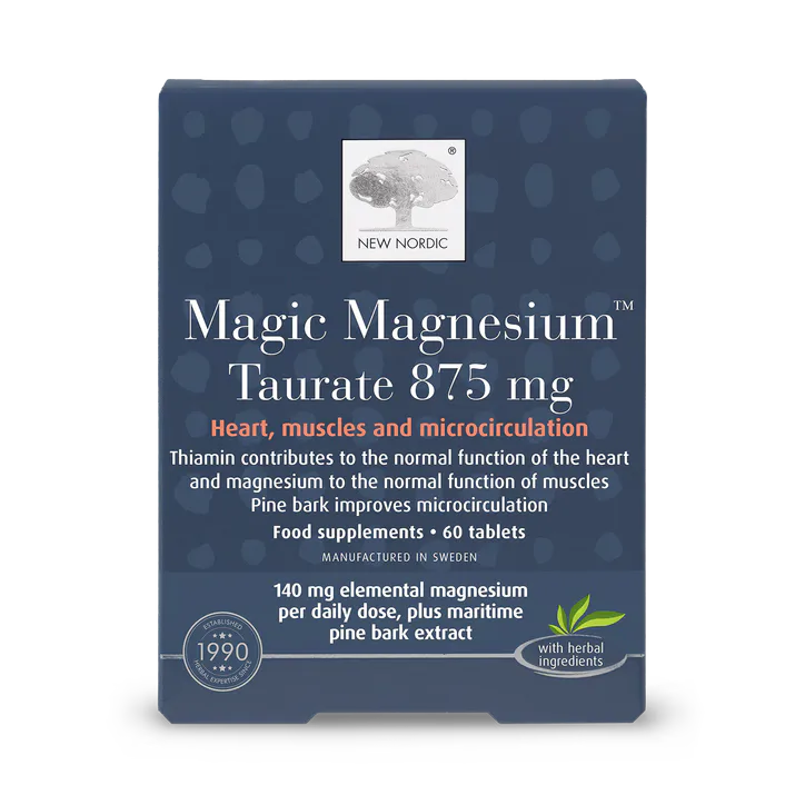 New Nordic Magic Magnesium Taurate 875mg 60 Tablets