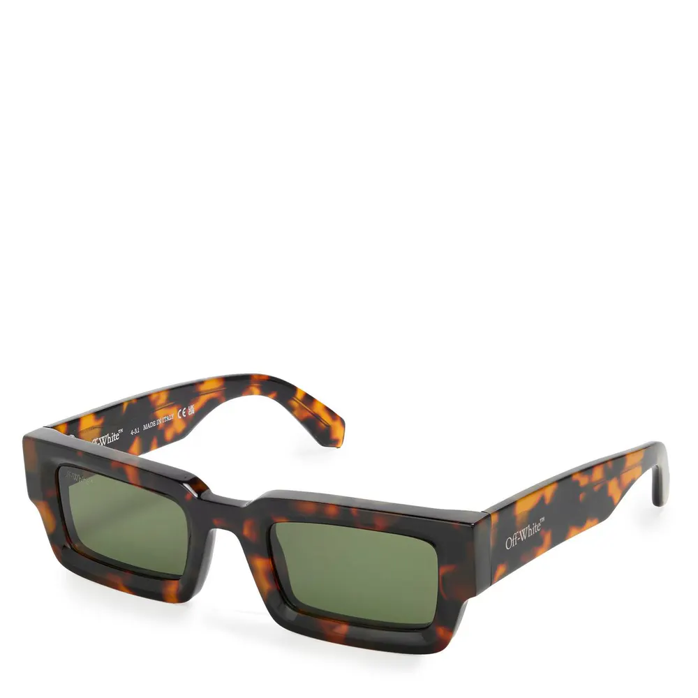 Off White Geometric Square Sunglasses