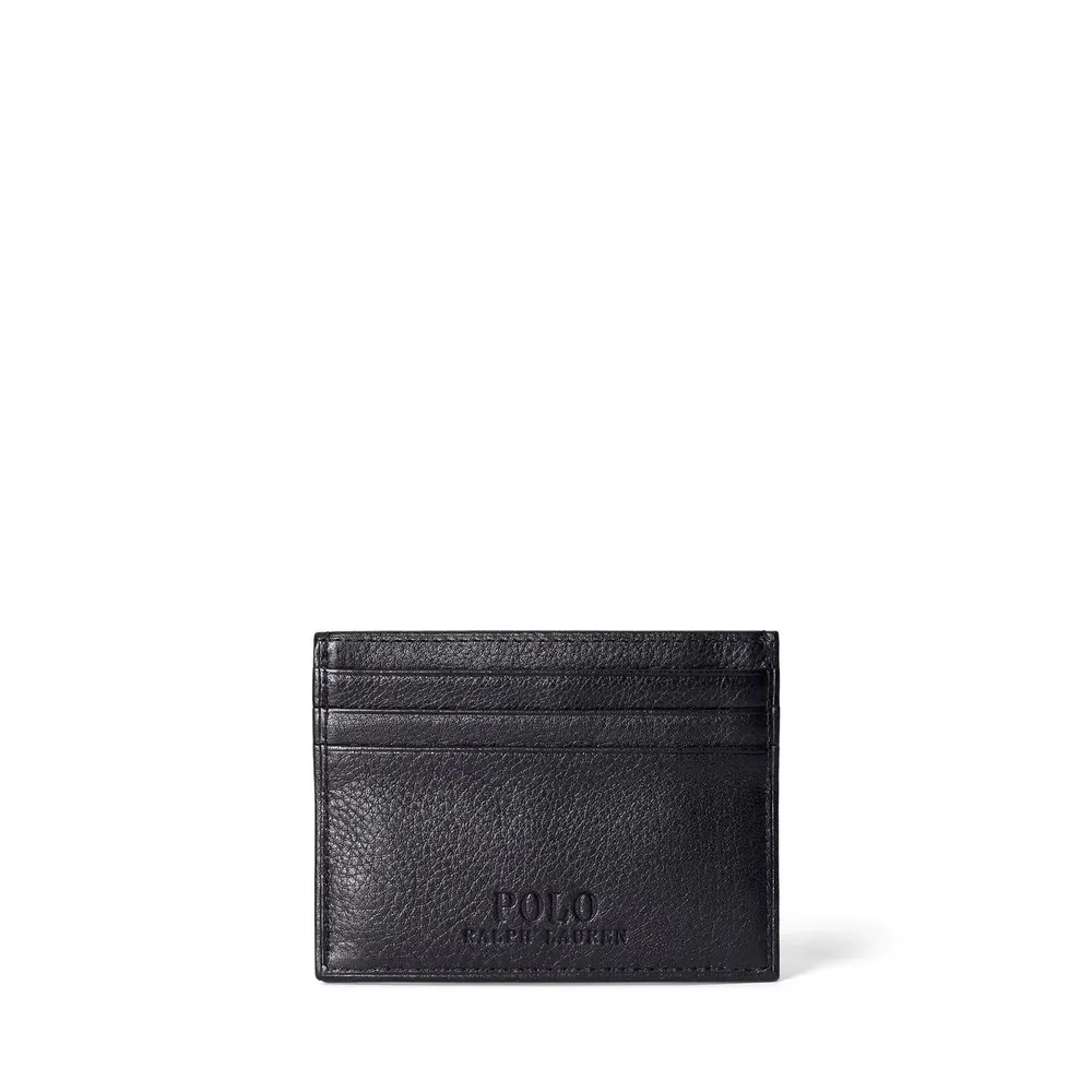 Polo Ralph Lauren Mens Pebbled Leather Card Holder detail 2