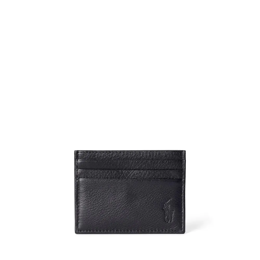 Polo Ralph Lauren Mens Pebbled Leather Card Holder