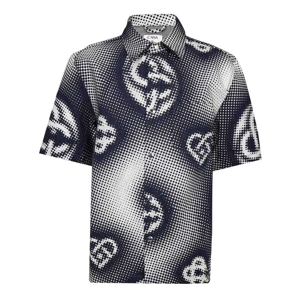 Casablanca Men's Short Sleeve Bowling Shirt