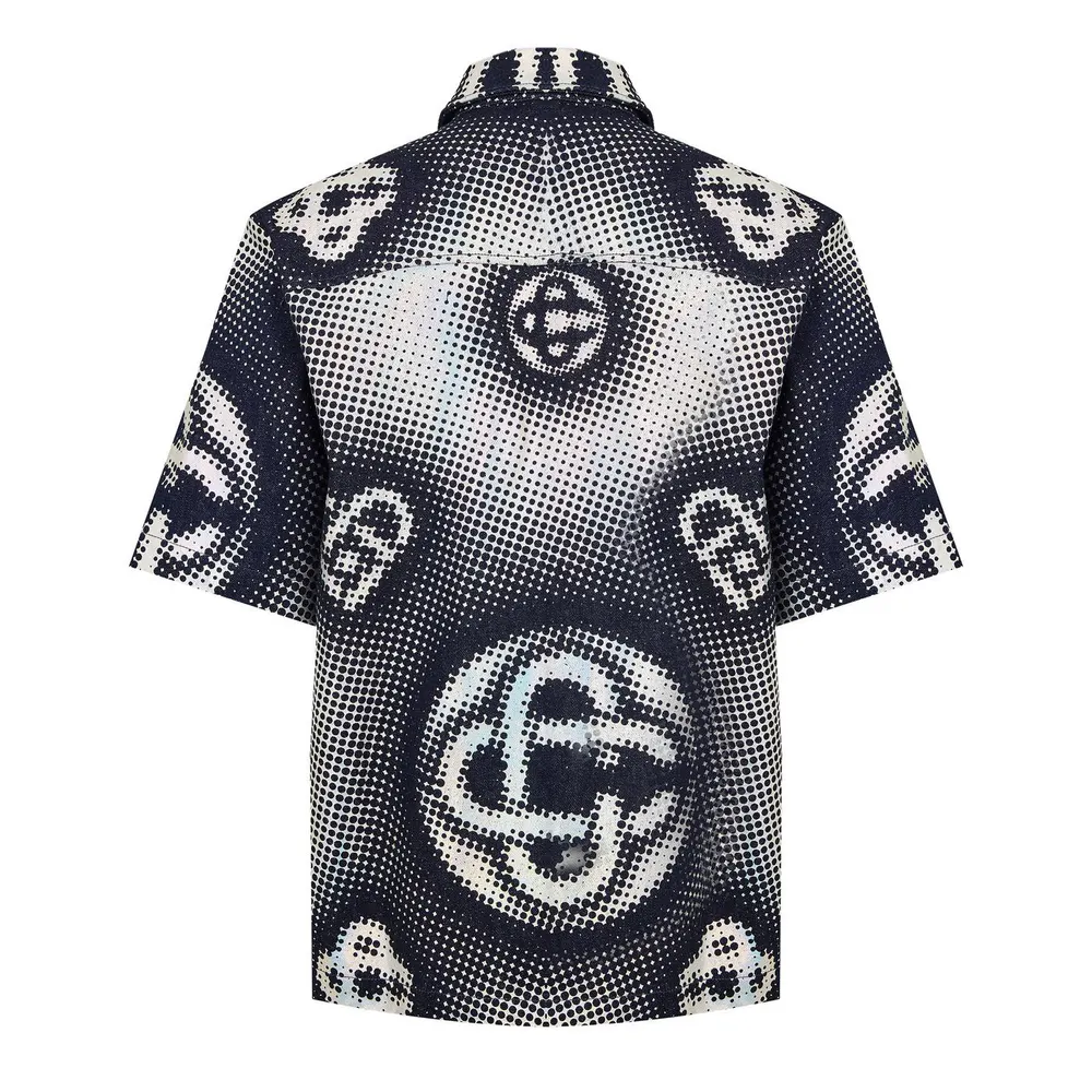 Casablanca Men's Short Sleeve Bowling Shirt detail 2